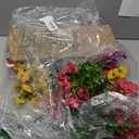 24 Bundles Artificial Flowers for Outdoors/Indoors, Fake Flowers Plants for Indoor Outside Garden Porch Window Box Home Wedding Farmhouse(8 Color)