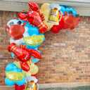 8Pcs Giant Crawfish Crab Foil Balloons/Crawfish Boil Party Supplies/Beer Balloons for Lobster Lovers Party Decorations/Seafood Boil Party Supplies/Marine Animal Balloons/Summer Sea Pool Party Favors
