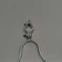 1-3/8" x 2-3/8" Chain Link Fence Gate Fork Latch - Fence Gate Latch - Galvanized Fence Gate Latch with Hole for Padlock, Chain Link Gate Latch(Silver, 1-3/8" x 2-3/8")