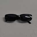 JASPIN Rectangle Sunglasses for Women Men Trendy Y2k Retro 90s Sun Glasses UV400 Protection Cool Square Frame (Black)