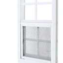 1 Pack Shed Window 12"X18" White Flush Mount Household Windows with Tempered Glass and Fiberglass Screen for Shed Chicken Coop Playhouse and Garage