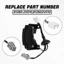 FUSCH Outside HDL Lock Assembly Back Hatch Release Switch Trunk Button Hatch Release Button Compatible with Hyundai Veloster 2012-2017 with Camera Replace#:81260-2V010