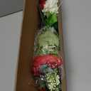 Artificial Rose Flowers Simulation Bouquet Large Red Decorative Fake Roses for Wedding Party Home Desktop Decor