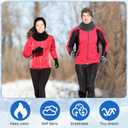 2 x Eurzom 36 Pcs Winter Ear Warmer Headband Warmer Fleece Neck Gaiter Touch Screen Knit Gloves Set Earmuffs Face Mask Scarf Full Finger Gloves for Men Women Cold Weather Ski Running Cycling