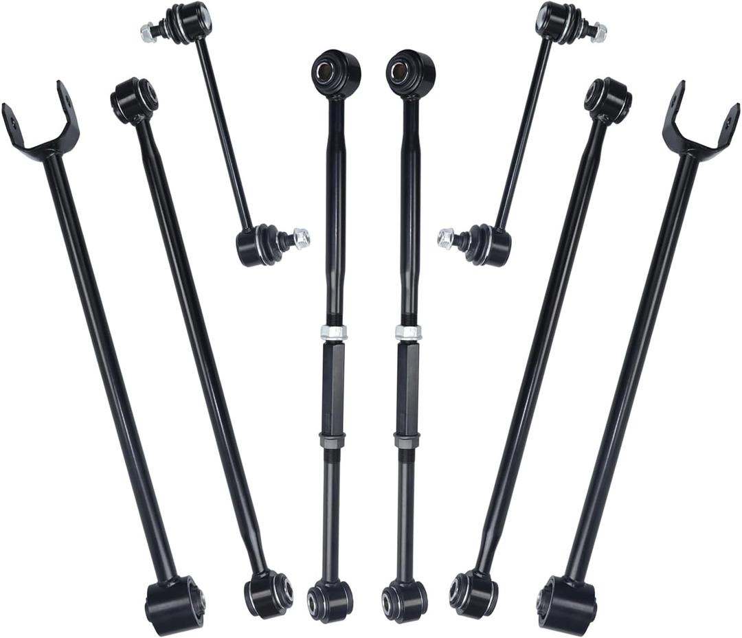 8 PCS Suspension Kit Rear Control Arm Sway Bar Forward Lateral Links Replacement For Toyota Camry 1997-2001 And Toyota Avalon 1997-1999