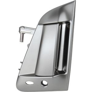 Exterior Door Handle Assembly Front Left Driver Side Silver Compatible with 2009-2018 Nissan 370Z Replaces 80607-1EA0B 80607-1EA0C 96899