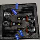 Compatible with Silverado 1500 2007-2022; Silverado 2500 3500 2008-2022 Light Bulbs High and Low Beams, 4 pcs