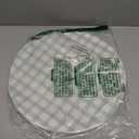 100 Pcs Disposable Gingham Paper Placemats 13 inches Round Table Place Mat Decorative Paper Placemat for Baby Shower Birthday Wedding Party(Sage Green)