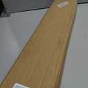Swing Arm Curtain Rod, Black, 35.4'' Long, 1.1'' Diameter Pole, Rotate about 180 degrees, Detachable Ball Finial, 1 Piece