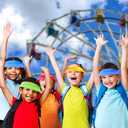 ArtCreativity Neon Plastic Visors, Set of 12, Sun Visors for Kids and Adults in Assorted Neon Colors, Sun Protection Hats with a Universal Fit, Outdoor Party Favors, and Retro Costume Accessories