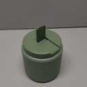 13.5oz Kids Jar for Hot Food, Insulated Vacuum Food Jar with Buckle Lid, Stainless Steel Wide Mouth Leak Proof Insulated Lunch Container for School Picnic Travel, Green