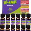 Maddie Rae's Slime Yummy Scented Oils (12 Pack) - X Large 10ml (.34 oz) Natural Food Fragrance Bottles for Diffusers, Aromatherapy, Essential Oil, DIY Candle & Soap Making, Crafts, Supplies, Gift