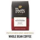 Peet's Coffee, Dark Roast Whole Bean Coffee, 100% Arabica Coffee - Major Dickason's Blend 18 Ounce Bag (EXP 03/24/26)