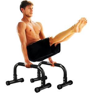 Teclor Push Up Bar, Parallettes Bars For L-sit & Dip, Heavy-Duty No Wobbling Parallel Bars Stand For Handstands, Full Planche, Calisthenics, 9.5in High Workout Stands for Home Fitness Training