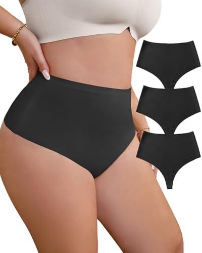 USEASY Shapewear Tummy Control Underwear For Women High Waisted Compression shapewear Lightweight Control Panties L