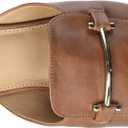 Amazon Essentials Women's Buckle Mule (9.5, Tan)