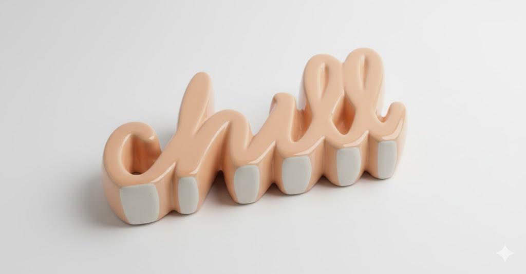 CERAMIC SIGN Chill 4 PCS