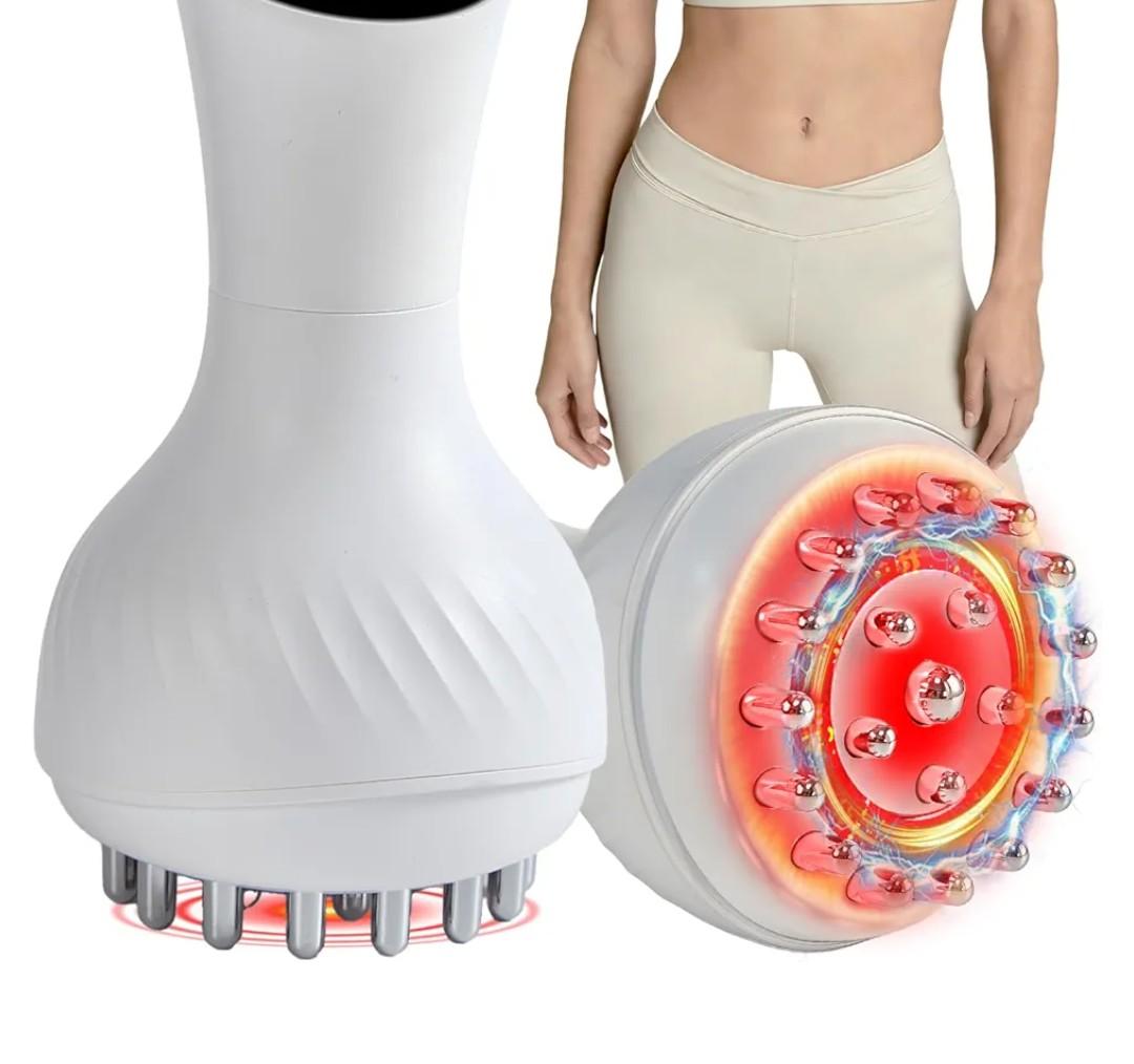 Lymphatic Drainage Massager & Anti Cellulite Massage Tool, Helps Reduce Stretch Marks & Cellulite, for Legs, Arms & Belly, Body Sculpting Machine with Microcurrent, Light, Heat & Vibration