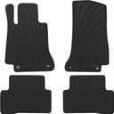 Floor Mats Custom Fit for Mercedes-Benz C Class Sedan 2015-2021 C180 C200 C250 C300 C350(e) C400 C43 AMG C450 C63 W205 Rubber Full Black Auto Floor Mats All Weather Heavy Duty