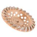 findmall 7 Inch 24 Turbo Diamond Segments 5/8 Inch -11 Arbor Grinding Wheels Diamond Cup Grinding Wheels