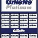 Gillette, 100 Gillette Platinum Double Edge Safety Razor Blades on a display card, 20 dispnesers of 5 Blades