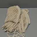 2 Pack Stuffed Animal Storage Net for Kids, Bedside Toy Organizer Net - Neatly Store Your Stuffed Animals, Cotton Bedside Stuffed Animal Storage Net with Tether, Stretches up to 32 Inches, Beige