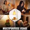 Candle Warmer Lamp with Timmer, Dimmer, Height Adjustment, with Candle, Wax Melt Warmer with 2 Bulbs, Home Decor, Gift for Women and Mom