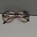 livho Vintage Aviator Blue Light Blocking Glasses, Fashion Oversized Frames with UV Protection Coating, Unisex Design