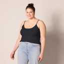 4 x Amazon Essentials Women's Slim-Fit Camisole for Layering and Everyday Wear, Pack of 4 (Black, XXL)