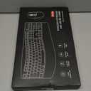 Wireless Keyboard and Mouse Combo, 2.4G Full Size Wave Keys Ergonomic Keyboard with Wrist Rest and 3-Level DPI Adjustable Wireless Ergonomic Mouse for Windows, Mac OS Desktop/Laptop/PC(Black)