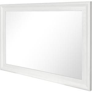 White Bathroom Mirror 24x36 Inch, Wooden Framed Rectangle Mirrors for Wall with Tempered Glassr for Bedroom Living Room or Entryway, Vertical or Horizontal Hanging