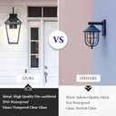 Large Outdoor Light Fixtures Wall Mount 21'' Waterproof Exterior Wall Lanterns with Glass, Outdoor Wall Light, Outside Wall Sconces, Front Porch Lights for House Garage Doorway Patio 1 Pack