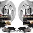 PowerStop Front and Rear Brake Kit For Acura ILX 2014-15 | Honda Civic 2013-15 - Disc Rotors & Ceramic Brake Pads Replacement, KOE6781