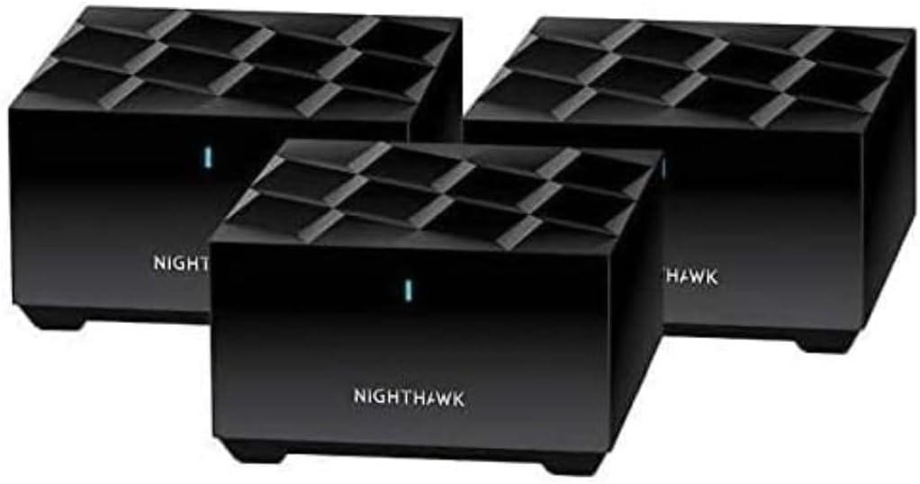 Netgear Nighthawk Whole Home Mesh WiFi 6 System, 3-Pack , BLK