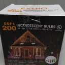 CXLHO Clear Christmas Lights 50FT 200 Incandescent Bulbs Warm White Mini Lights with White Wire for Christmas Tree, Garland, Thanksgiving, Wedding, Party, Home, Indoor & Outdoor Festival Decoration