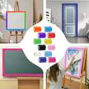 393.6 Ft Bulletin Board Borders Colorful Scalloped Border Trim Roll, 12 Rolls Colorful Classroom Borders Die Cut Classroom Border Decorations for School Classrooms Office Chalkboard Wall Desk Decor