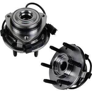 Autoround 513188 [2-Pack] Front Wheel Bearing Hub Assembly Compatible Chevy Trailblazer (EXT)/SSR, for GMC Envoy (XL XUV), Isuzu Ascender, Oldsmobile Bravada, Buick Rainier, Saab 9-7x, 6 Lug w/ABS