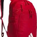 adidas Defender 5 Team Sports Backpack (33L) durable large athletic gym laptop travel bag (One Size, Power Red/White)