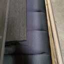 Lexicon California King Bed Frame with Vertical Channel Tufted Velvet Headboard, Modern Bed Frame, Wood Platform Bed, No Box Spring Needed, Easy Assembly, Grey