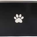 2.5 Gallons 40 Cup Non Slip Stainless Steel Large Dog Water Bowls, Outdoor Metal Dog Bowls Extra Large Breed, High Capacity Water Bowl for Big Giant Huge Dogs, Black