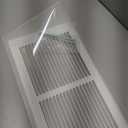 Fits 24x6 Duct Opening | Steel Triangular Baseboard Return Air Grille by Handua | Efficient Air Flow | Air Register Vent Cover Grill | 3-13/16" Depth | White | Outer Dimensions: 25-3/4" x 6-5/8"