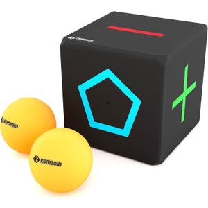 KOMBOID Ball Bouncing Skill Game for Teenagers and Adults. 12+ Years Old. Cube X 1, Single Cube, 2 Balls.