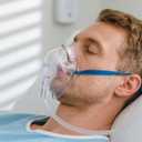 2 Pack Oxygen Mask for Face with 6.6 Ft Tubing and Adjustable Elastic Strap - Adult - Clear Size M L (No Cup)