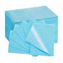 Dental Bibs Disposable Dentist Napkins 50 PCS, Polyback Towel Patient Paper Napkin Waterproof 3 Ply Tattoo Bib Dentist Bib Tray Covers Lap Cloths -13" x 18" - Blue