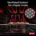 GoodCook AirPerfect Nonstick 16 Pizza Pan  Pizza Tray for Oven, Perforated Round Pizza Pan, Carbon Steel Baking Pan, Homemade, Frozen & Leftover Slices (Gray)