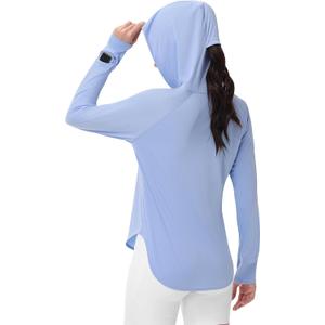 SPEXIAL Women's Sun Shirts UPF 50+ UV Protection SPF Long Sleeve Hiking Fishing Running Outdoor Lightweight Quick Dry (Large)