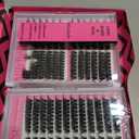 MilyBest Lash Clusters Kit 808Pcs Eyelash Clusters with Spikes and Bottom Lashes Clusters D Curl 4 Styles Lash Kit Fluffy DIY Individual Eyelashes Glue Wispy Cluster Eyelash Extensions Kit De Pestaas