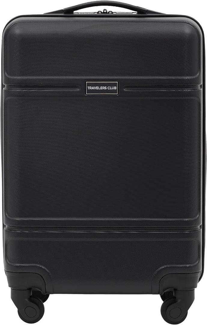 Travelers Club Skyline 22" Carry-On Spinner Luggage, Black