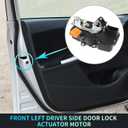 X AUTOHAUX Replacement Front Left Driver Side Power Door Lock Actuator Motor for Pontiac Grand Prix 2004-2008 Door Latch Actuator Assembly Replace No.25955875/10345427 Black