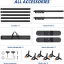 Backdrop Banner Stand 10x8ftAdjustable Heavy Duty Photo Backdrop StandStep and Repeat Background Stands for PartyPhotographyWedding, 120 inches x 96 inches